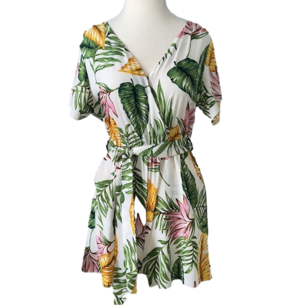 Reoria Tropical Print romper